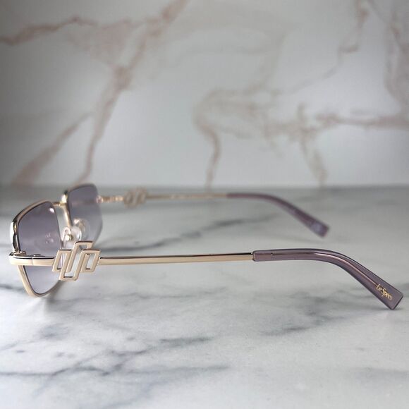 LeSpec METAGALACTIC Sunglasses Metal Gold Frame Lilac Lenses 55-20-145 Unisex - Picture 3 of 12